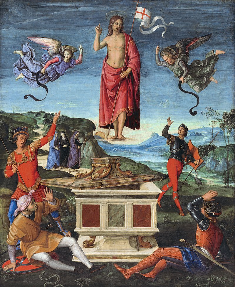 La Résurrection du Christ, par Raphaël, v. 1501., musée d'art de São Paulo. ©Rafael