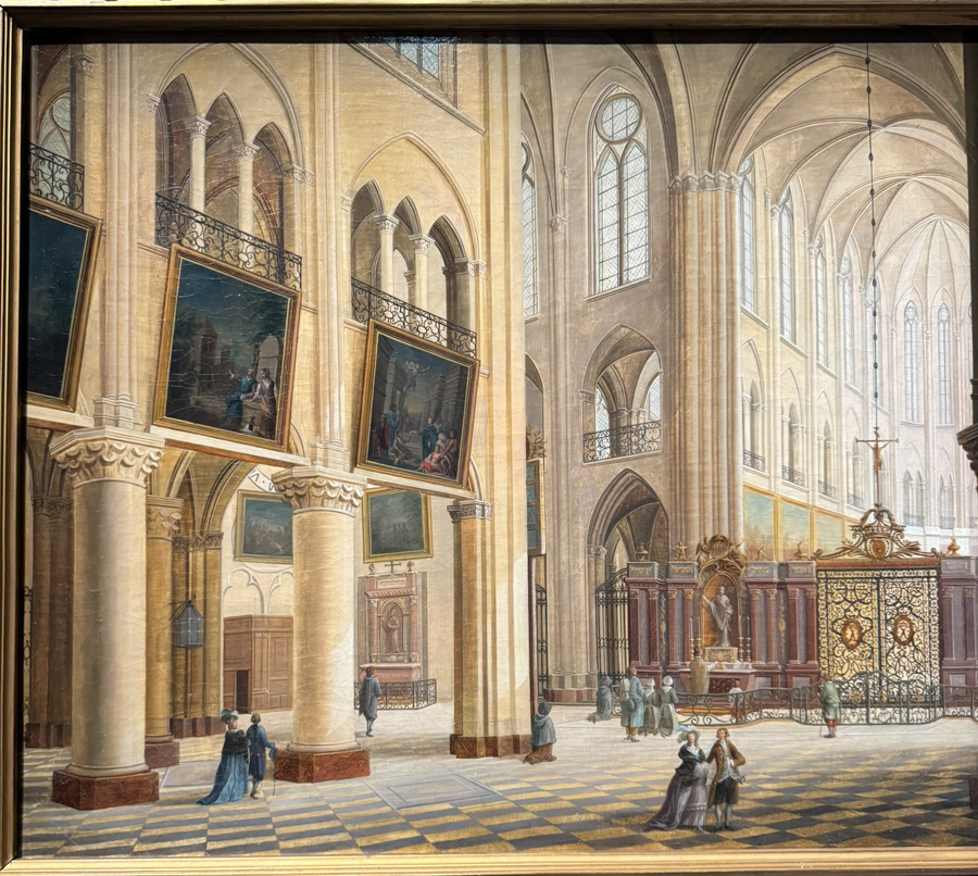 Vue de la cathédrale Notre-Dame de Paris, Mays, XVIIe siècle,©Histoires de Patrimoine