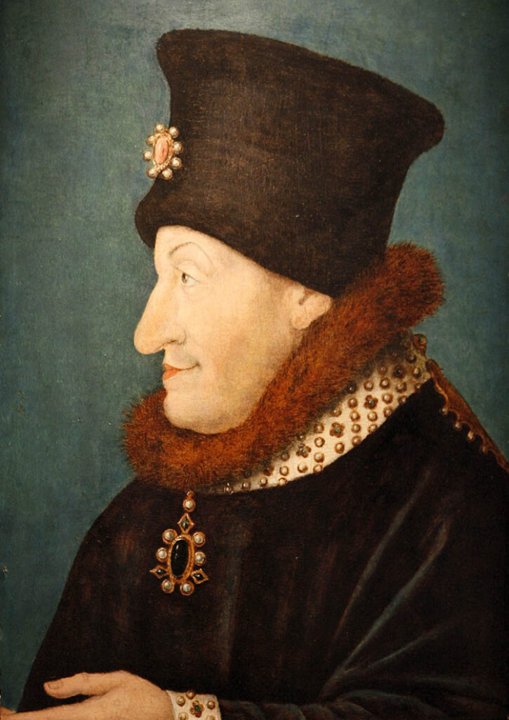 Portrait du duc de Bourgogne Philippe II le Hardi, plus âgé. École française, fin du XVIe siècle, musée des beaux-arts de Dijon.